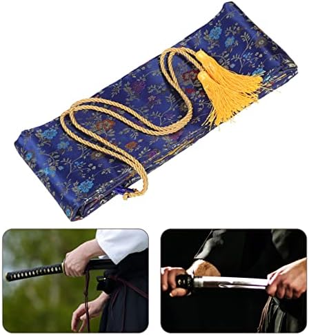 Hanabass מעבה שקית חרב מבד משי שקית אחסון קטנה יפנית סינית - חרבות כיס