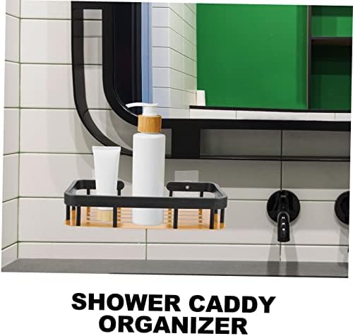 CABILOCK 3PCS מדף אמבטיה מדפים רכובים מדפים רכובים תלויים מארגן מארגן מדפי מתכת אגרוף מארגן מקלחת