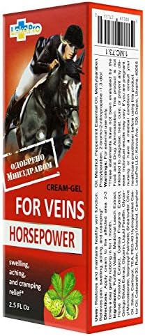 ג 'ל קרם כוח סוס לתמיכה בריאותית ורידית 75 מ ל/2.5 פל אונקיות
