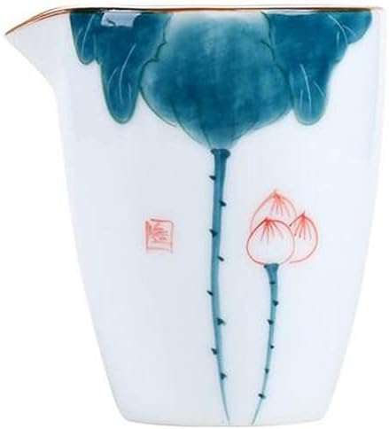Paynan Lotus צבוע ביד צ'ה היי תה קרמיקה קונג פו תה סט עמיד כוסות הוגנות חום