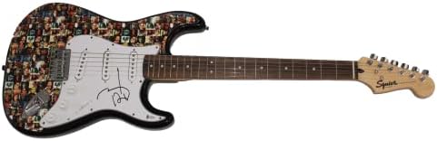 ג 'וני דפ חתם על חתימה בגודל מלא מותאם אישית יחיד במינו פנדר סטראטוקסטר גיטרה חשמלית עם אימות בקט