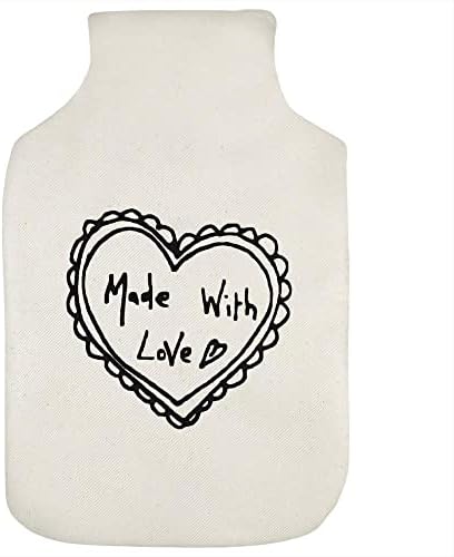 Azeeda 'מיוצר עם אהבה' כיסוי בקבוק מים חמים