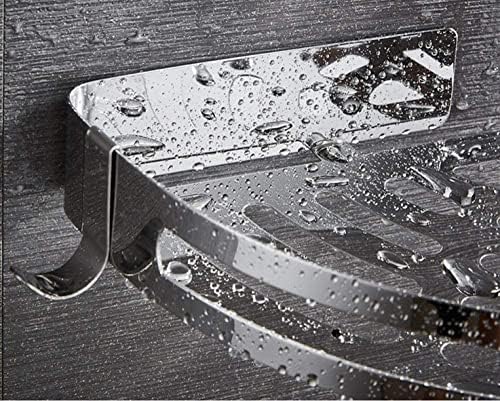 קיר מוטוזה רכוב על חלודה עטוף חלודה מתלה מקלחת - 304 סל משולש נירוסטה סל ריבוע ללא אגרוף לאחסון שטיפת יד