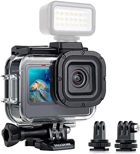 יאלסום אטום למים דיור לצלול לגיבור GoPro 11 10 9 מצלמת פעולה שחורה ו- 30 יחידים מתחת למים אנטי-ערפל תוספת