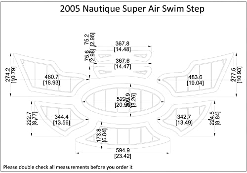 סירה פו -פו פו טיק רצפת רצפת תואם לשנת 2005 של צעד שחייה סופר -אוויר