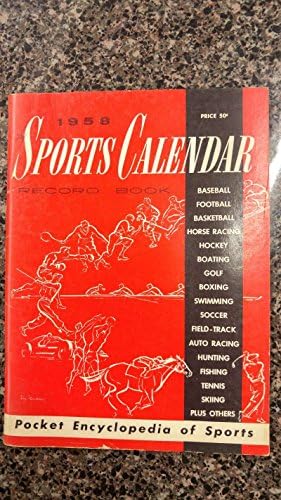 לוח שיא של לוח השנה של ספורט אנציקלופדיה 1958 J42984