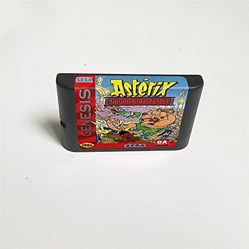 LKSYA ASTERIX ו- The Great Rescue - Card Game 16 Bit MD עבור Sega Megadrive genesis
