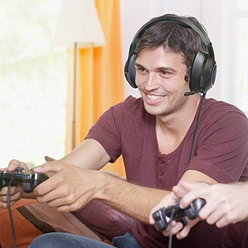 אוזניות משחקי סטריאו של Rosewill עבור Wii U, PS4, Xbox One, PC, Mac, מחשב נייד, אוזניות משחקי אוזניים סטריאו