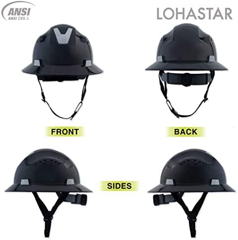 Lohastar Full Brim Hat Hat Hat קסדה בטיחות