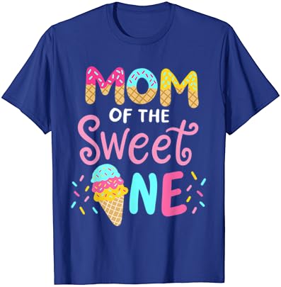 אמא של מתוק אחד יום הולדת משפחת התאמת גלידת חולצה
