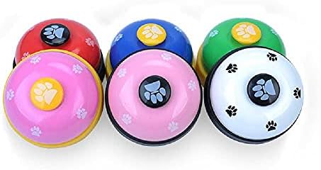 NC כלב פאו הדפסת פעמון, מאמן ציוד חיות מחמד, פעמון נשמע, צעצוע חתול פאזל, מאמן כלבים, מאמן כלבים אדום ורד