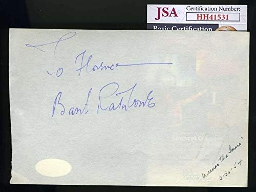 באסיל רת ' בון חתם על חתימת דף האלבום משנת 1954