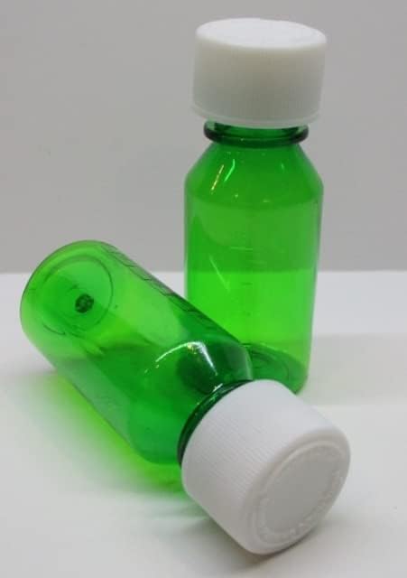 1 אונקיה ירוק בוגר סגלגל סגלגל קשיח בקבוק רפואי או נסיעות עם כובעי CR-CASE של כיתה 200 תרופות-אותם אנו מוכרים