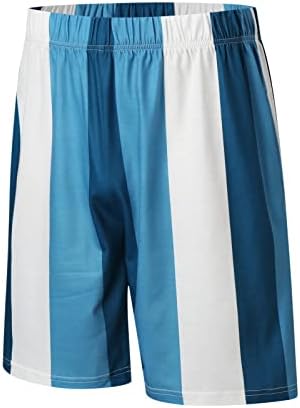 גברים חליפות שרוול סטים עם כיסים גברים של מודפס & מגבר; מכנסיים 2-חתיכות חולצות מכנסיים קצרים פסים קיץ