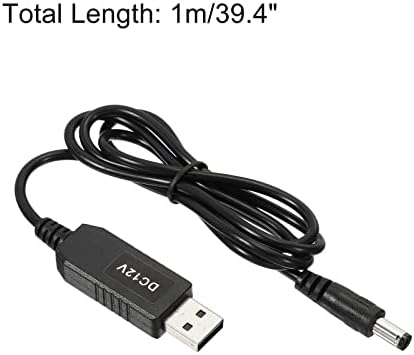 Patikil 6W 1a USB שלב על מתמרת מתח, DC 5V עד DC 12V מתאם אספקת חשמל מתאם 5.5x2.5 ממ כבל לרמקולים של LED LED רמקולים