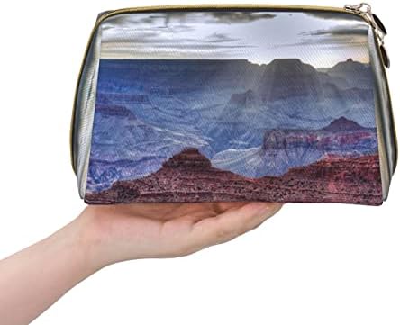 Oggot Grand Canyon מודפס תיק איפור גדול של נסיעות לארנק, תיק מטלה נייד לנשים מארגן אחסון בנות יומיומיות