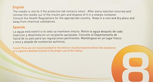 בחירה חכמה Comforez Insulin Pen מחט 31G 8 ממ 100/bx, 100 ספירה