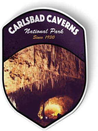 Squiddy Carlsbad Cavers הפארק הלאומי ניו מקסיקו - מדבקות מדבקה ויניל לטלפון, מחשב נייד, בקבוק מים