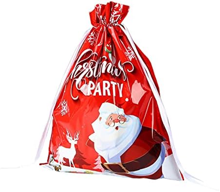 שקיות מתנה אחסון ארגונית סנטה תיק תיק שרוך תיק חג המולד שרוך סוכריות חג המולד אריזה בית עשה