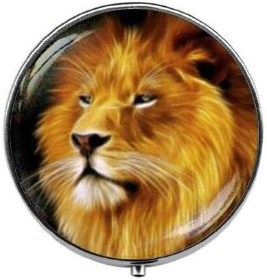 בעלי החיים האריה-האריה גלולת תיבת-קסם גלולת תיבת - זכוכית סוכריות תיבה