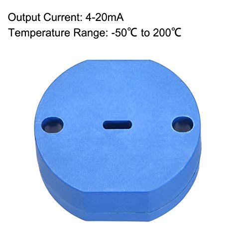 UXCELL PT100 משדר חיישן טמפרטורה 24V DC 4-20MA -50 ℃ עד 200 ℃