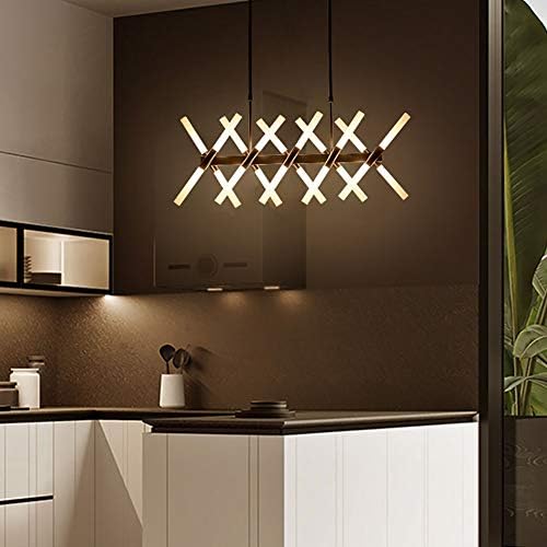 אור SRVNT, G9 נברשת מלבן יצירתי נורדי, אור קפה קפה פוסט -מודרני, לחדר אוכל בר חדר שינה בר/שחור./20