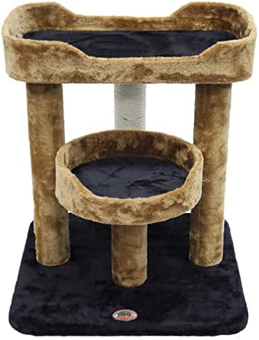 ללכת לחיות מחמד מועדון 23 חתול עץ גרדן קיטי דירה חתלתול ריהוט עם שני מוגבה מוט מיטות גדול בסיס