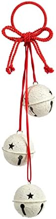 כוכב פעמון במצוקה של Demdaco לבן ואדום 21 אינץ 'ברזל ויוטה קיר חג המולד או קולב דלת