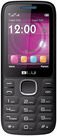 Blu Zoey 2.4 Z070U טלפון סלולרי GSM נעילת סים כפול מקלדת אנדרואיד שחור/כחול