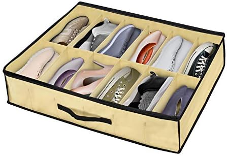 מוצרי Finelife מתחת למארגן נעלי מיטה - מחזיק 10 זוגות נעליים