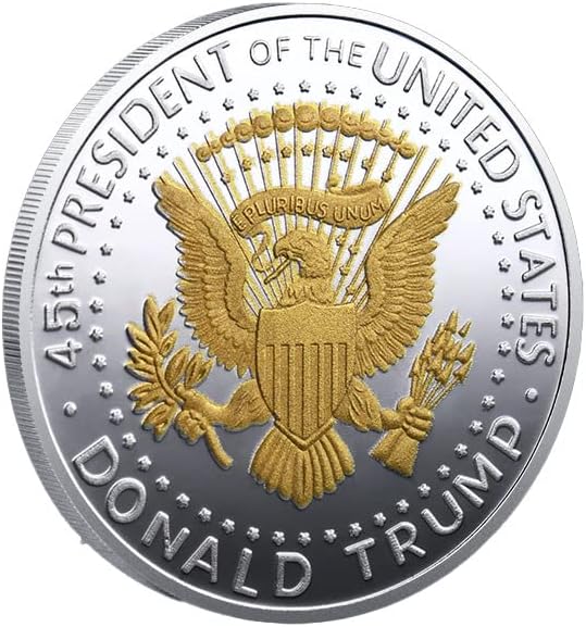 2020 ארהב נשיא טראמפ הנצחה מטבע טראמפ שני צבע מטבע ארהב נשיא מטבע מתכת מטבע אוסף