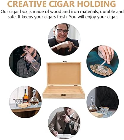 Zerodeko 1 pc קופסא אחסון מעץ קופסת אריזה מעץ מחזיק אחסון סיגרים למתנה קטנה.