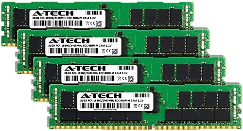 A-Tech 128GB ערכת זיכרון זיכרון זיכרון עבור Supermicro X10DDW-IN-DDR4 2400MHz PC4-19200 ECC רשום