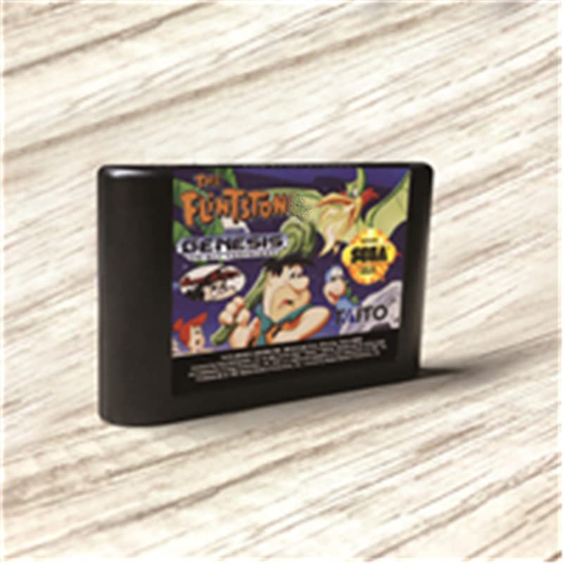 המשחק Flintstoned - ארהב תווית ארהב FlashKit MD Electroless Card Gold PCB עבור Sega genesis