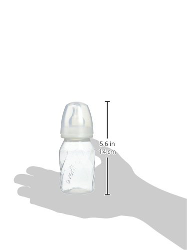 בקבוקי תינוק, יילוד ותינוק מפוליפרופילן - מסייע בהפחתת קוליק-שקוף, 4 אונקיה
