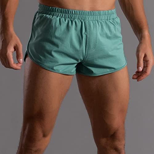 BMISEGM תחתונים תחתונים גברים קיץ צבע אחיד מכנסי כותנה רצועה אלסטית רופפת תחתוני כותנה ספורט יבש יבש מהיר תחתוני