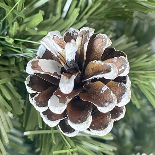 עצי חג המולד מעוטרים עצי חג מולד מעוטרים Wzfanjij, מעוטרים 65 חרוטים אורנים וריאליסטיים מעל 1300 טיפים מעבים,