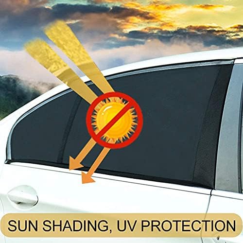 גווני חלון רכב, 2 חבילות צל שמש לרכב לצד חלון צדדי סנוור והגנה על UV וכיסוי לחיית מחמד משפחתית לתינוק,