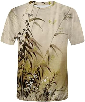 2023 בגדים Y2K כותנה פרח פרח גרפי חולצת טשטורה לנשים סתיו סתיו סתיו שרוול קצר חולצה LR LR