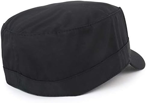 כובע עליון שטוח בסגנון צבאי מצויד בצבע כותנה קל משקל