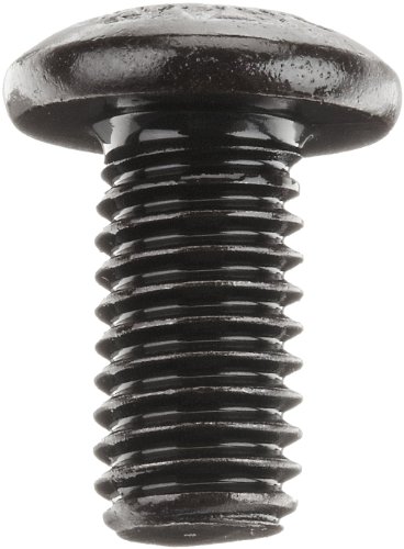 חלקים קטנים 1106 ס ב בורג כפתור פלדה מסגסוגת תחמוצת שחורה, כונן שקע משושה, גודל חוט 10-32, אורך 3/8
