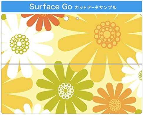 כיסוי מדבקות Igsticker עבור Microsoft Surface Go/Go 2 אולטרה דק מגן מדבקת גוף עורות 000679 פרח צהוב