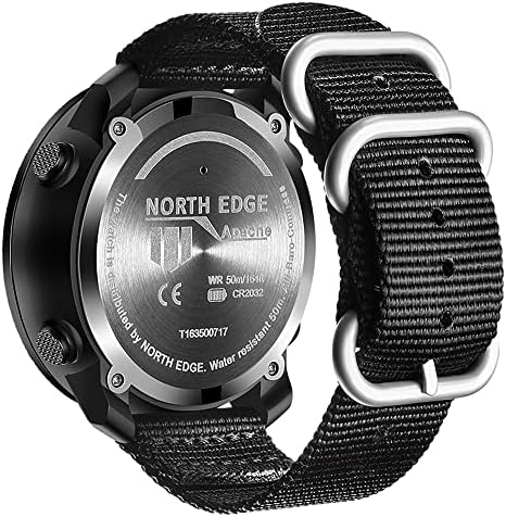 צפון קצה אפאצ ' י טקטי שעונים-דיגיטלי חיצוני ספורט הישרדות צבאי שעונים לגברים, מצפן, רוק מוצק, עמיד להקה, צעדים