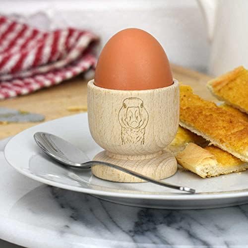 אזידה 'ראש אווז' כוס ביצה מעץ