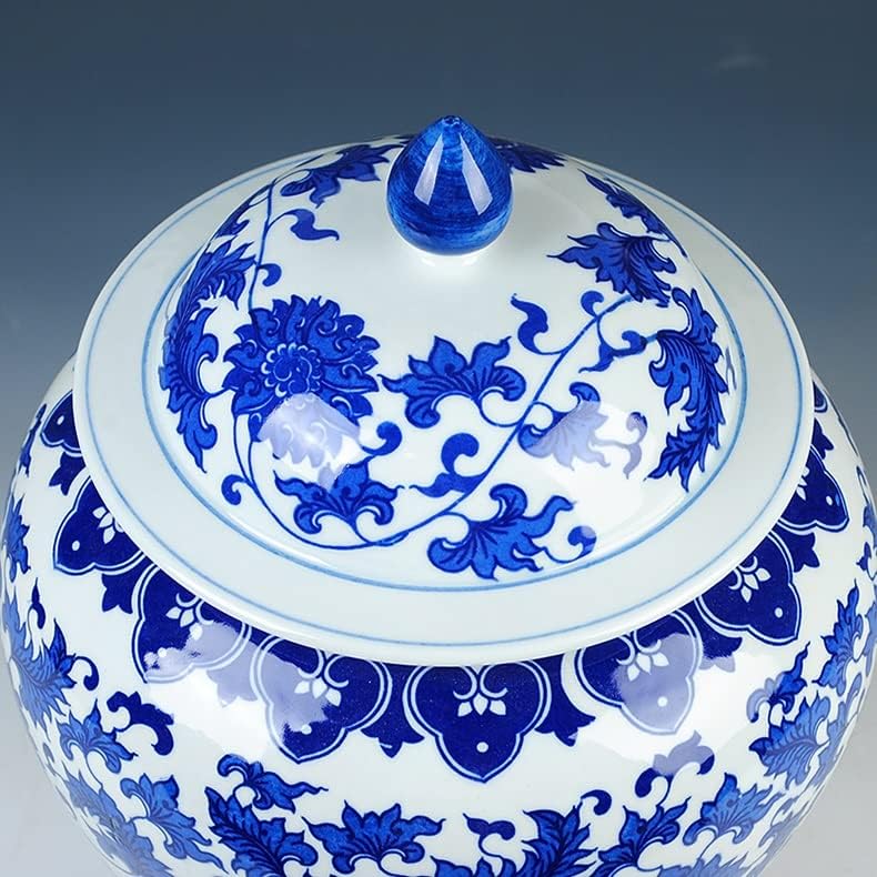 Ylyajy סין קלאסית צנצנות כחולות ולבנות אוסף חרסינה עתיקות אוסף ג'ינג'ר