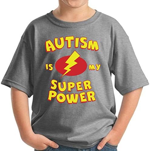 Pekatees Autism חולצת נוער אוטיזם היא חולצת המודעות שלי לאוטיזם של Super Power Kids