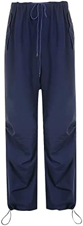 מכנסי ג'ינס רחבים של Cokuera לנשים מותניים גבוהים מזדמנים מכנסיים מוצקים/הדפסים רופפים רומן