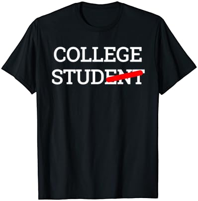 חולצת טריקו סטודנטית במכללות חולצת טריקו לחידוש חידוש מצחיק