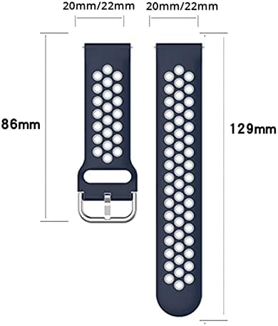 רצועת SDUTIO עבור 20 22 ממ של להקת שורש כף היד החכמה אוניברסלית של צמיד Sport Sport Watchband