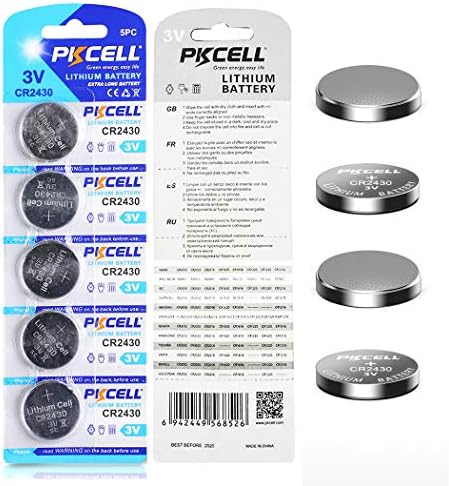 PKCELL CR2430 3V 270mAh Lithium Button סוללה
